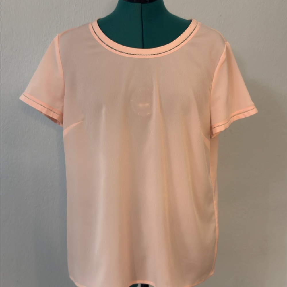Talbots Light Pink Short Sleeve Top